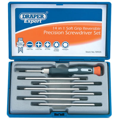 Draper 8 Piece Reversible Precision Screwdriver Set